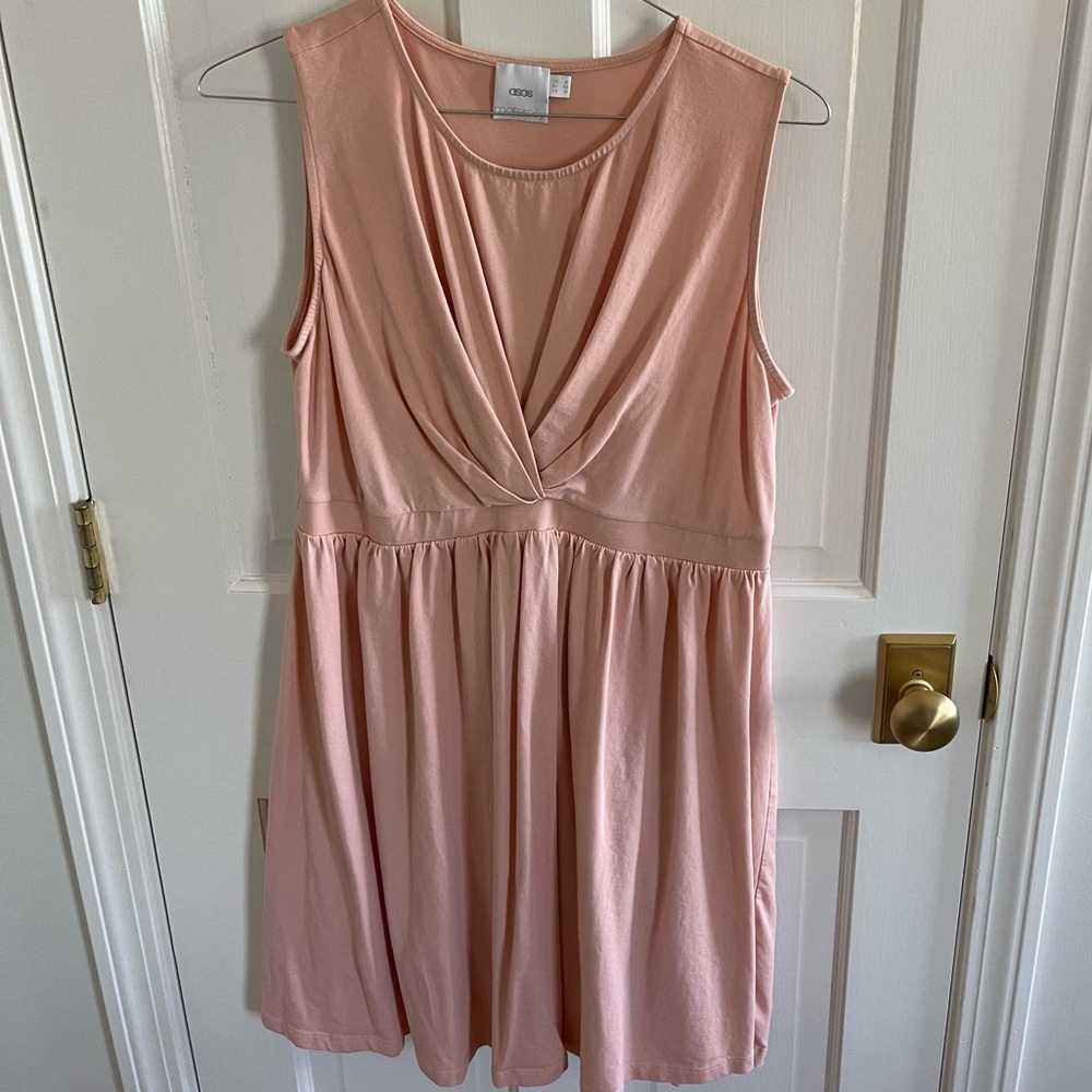 ASOS Maternity Pink Sleeveless Dress